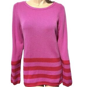Banana Republic Vibrant Pink Wool Cashmere Sweater